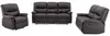 Vente-unique - CANBY Sofa and armchair set Kunstleder Braun - B 90 cm x H 95 cm x L 79 cm133 cm183 cm Bild 2