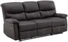 Vente-unique - CANBY Sofa and armchair set Kunstleder Braun - B 90 cm x H 95 cm x L 79 cm133 cm183 cm Bild 4