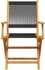 vidaXL Gartenstühle 4 Stk. Klappbar Schwarz Massivholz Akazie 3214565 Bild 4