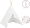Kinder Tipi-Zelt mit Tasche Pfirsichhaut Weiß 120 x 120 x 150 cm Bild 2