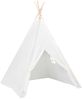 Kinder Tipi-Zelt mit Tasche Pfirsichhaut Weiß 120 x 120 x 150 cm Bild 3