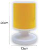 LED Akku Tischleuchte mit Schirm Sonnengelb, per USB aufladbar, Höhe 20cm Bild 3