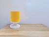 LED Akku Tischleuchte mit Schirm Sonnengelb, per USB aufladbar, Höhe 20cm Bild 4