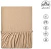leevitex® Spannbettlaken Premium 195, Gummizug: Rundum, blickdicht, Anti-Pilling, 97% Baumwolle, 3% Elasthan, 40 cm Steg Bild 2