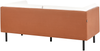 Beliani 'VORGOD' 2-Sitzer Sofa, Stoff cremeweiß, 180 x 84 x 76 cm Bild 5