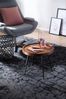 Beistelltisch 46 x 40 x 46 cm Sheesham Holz Metall Couchtisch, Sofatisch Industrial Style, Holztisch Metallbeine, Dekotisch Rosenholz Bild 3