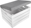 Creative Deco Sitzhocker Sitzbank gepolstert mit Stauraum 50x40x35 cm, mit Stauraum Bild 2