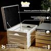 Creative Deco Sitzhocker Sitzbank gepolstert mit Stauraum 50x40x35 cm, mit Stauraum Bild 4