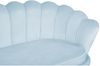 Muschelsofa 3-Sitzer SALESFEVER, Samtoptik Hellgrau Bild 3
