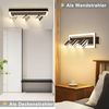 ZMH LED Deckenstrahler 3 Flammig Deckenleuchte: Modern GU10 Deckenspots Schwenkbar Küchenlampe Flur Strahler 15W Warmweiß Deckenlampe 42CM für Küche Büro Wohnzimmer Schlafzimmer(Ohne Leuchtmittel) Bild 4