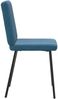 vidaXL Esszimmerstühle 4 Stk. Blau Samt 3315296 Bild 5