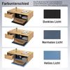 Couchtisch Eiche Anthrazit modern grifflos mit Schublade und Stauraum, Beistelltisch rechteckig 100x47x60 cm Bild 5