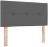 vidaXL Boxspringbett mit Matratze Dunkelgrau 80 x 200 cm Stoff 3340179 Bild 5