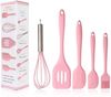 König Design Kochbesteck-Set Silikon Teigschaber Spatel Antihaft Back Schaber Kochset Schneebesen (Set, 5-tlg, 3 x Kochlöffel, 1 x Schneebesen, 1 x Pinsel), Spachtelbürsten Backwaren Ölbürste Schneebesen Schlitzwender Bild 5