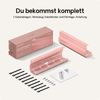 Desktronic Kabelkanal Schreibtisch, 2x43cm, Hochwertiger Stahl, Kabel Organizer für Kabelführung Rosa Bild 5