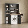 Livinity® Waschmaschinenumbauschrank Paolina, Anthrazit/Goldkraft Eiche, 93.6 x 88.2 cm mit Fächern und. (1-St) Bild 3