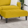 vidaXL Fußhocker Gelb 77x55x31 cm Samt 4007388 Bild 1