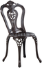 Beliani 'BOVINO' Bistro Set, Metall dunkelbraun Bild 4