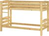 Erst-Holz '60.10-09' Etagenbett 90x200 cm, natur, Kiefer massiv, inkl. Rollroste und Gästebettkasten Bild 2