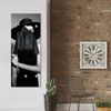 Queence Garderobe - "Lady Audrey" Druck auf hochwertigem Arcylglas inkl. Edelstahlhaken und Aufhängung, Format: 50x120cm Bild 2