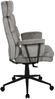 Chefsessel >Junis< höhenverstellbarer Kopfstütze, grau, Webstoff - 77x118x77cm (BxHxT) Bild 3