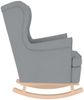 vidaXL Schaukelsessel Hellgrau 74x90x102 cm Stoff 4016919 Bild 5