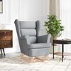 vidaXL Schaukelsessel Hellgrau 74x90x102 cm Stoff 4016919 Bild 3