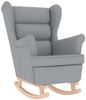 vidaXL Schaukelsessel Hellgrau 74x90x102 cm Stoff 4016919 Bild 2