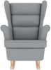 vidaXL Schaukelsessel Hellgrau 74x90x102 cm Stoff 4016919 Bild 4