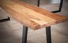 FINEBUY Essbank FB68389 Esszimmerbank Sitzbank Akazie Massivholz Baumkante (Akazie Massivholz 160x40x45,5 cm, Baumkante Modern), Esszimmerbank Baumstamm, Sitzbank Esszimmer Holz Bild 4