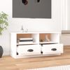 vidaXL TV-Schrank Weiß 93x35,5x45 cm Holzwerkstoff 816464 Bild 3
