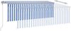 vidaXL Markise Automatisch mit Rollo LED Windsensor 4,5x3 m Blau Weiß 3069451 Bild 4