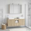 vidaXL Badezimmerschrank-Set 4 pcs Sonoma-Eiche Holzwerkstoff 3406417 Bild 4