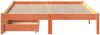 vidaXL Massivholzbett ohne Matratze Wachsbraun 160x200 Kiefernholz 3301456 Bild 4