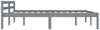 Bettgestell Massivholz Kiefer, grau, 180 × 200 cm Bild 4