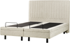 Bett verstellbar Stoff CASTELLAN 160 x 200 cm Beige Bild 4