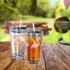 4er Set Glasbecher Flamingo Bild 2