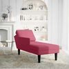 vidaXL Chaiselongue mit Kissen und Rechter Armlehne Weinrot Samt 4009811 Bild 2