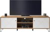 TV-Lowboard Touch in weiß matt und Eiche Artisan 183 cm Bild 3