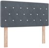 vidaXL Boxspringbett mit Kopfteil Dunkelgrau 90 x 200 cm Samt 3340317 Bild 5