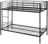 Vente-unique - DUOTIS Bett Metall Schwarz - B 96 cm x H 160 cm x L 197,5 cm Bild 5