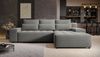 AX LIVING Ecksofa mit Schlaffunktion Alvorada 280 cm grau Bild 2