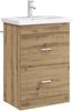 vidaXL Badunterschrank Artisan-Eiche 56 x 37,5 x 81 cm Holzwerkstoff 890711 Bild 3