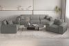Sofa Designersofa CELES PREMIUM 3-Sitzer in Stoff Scala Grau Bild 4