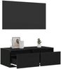 vidaXL TV-Schrank mit LED-Leuchten Schwarz Eichen-Optik 75x35,5x25 cm 860230 Bild 5
