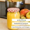 mikken Einmachglas 900 ml große Einmachgläser Einkochgläser Schraubgläser Vorratsgläser, (Set, 6-tlg, Spar-Set), luftdicht schließend, zum pasteurisieren geeignet Bild 4