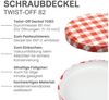 mikken Einmachglas 900 ml große Einmachgläser Einkochgläser Schraubgläser Vorratsgläser, (Set, 6-tlg, Spar-Set), luftdicht schließend, zum pasteurisieren geeignet Bild 2