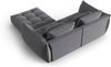 Micadoni Ecksofa Bloom 3-Sitzer Samt Dunkelgrau Bild 3