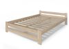 Home Collective Holzbett mit Lattenrost Modern Bett Kiefer Bettgestell Massivholzbett Klassisch (90x200, 120x200, 140x200, 160x200 cm), Doppelbett, Skandi Boho Landhaus Kopfteil flach 160x200 cm natur Bild 3