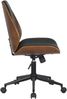 CLP Bürostuhl Ergonomisch Mitch, höhenverstellbarer Schreibtischstuhl,walnuss/schwarz schwarz Bild 5